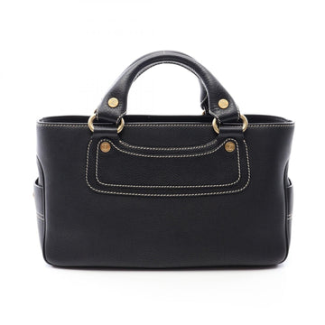 Celine Boogie Handbag Leather Black