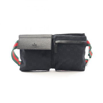 Gucci Gg Canvas Waist Belt Bag Leather