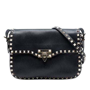 Valentino Small Leather Rockstud Flap