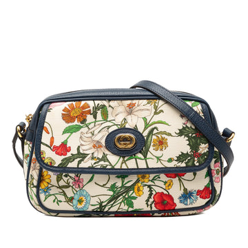 Gucci Small Canvas Flora Crossbody Pre-