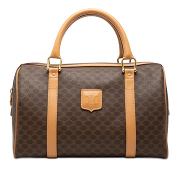 Celine Macadam Coated Canvas Boston Bag