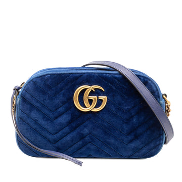 Gucci Small Gg Marmont Matelasse Velvet