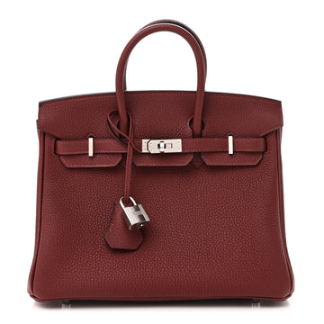 Hermes Togo Birkin 25 Rouge H