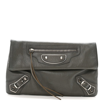 Balenciaga Chevre Silver Metallic Edge