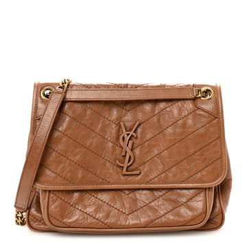 Saint Laurent Crinkled Calfskin
