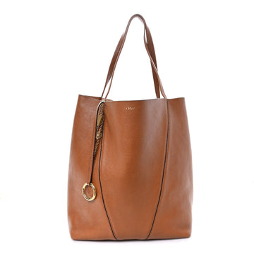 Chloe Grained Calfskin Large Spin Tote
