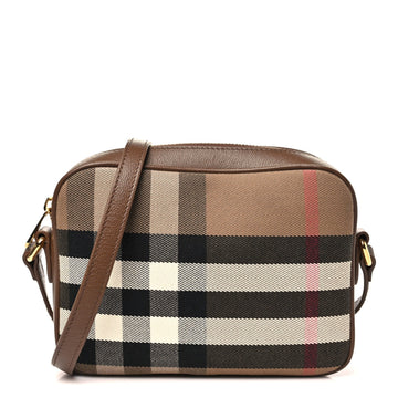 Burberry Calfskin House Check Camera Bag