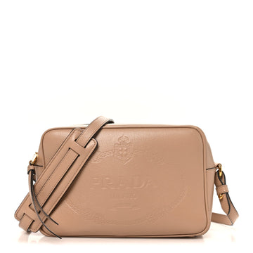 Prada Glace Calfskin Embossed Logo