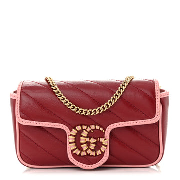 Gucci Azalea Calfskin Enamel Matelasse
