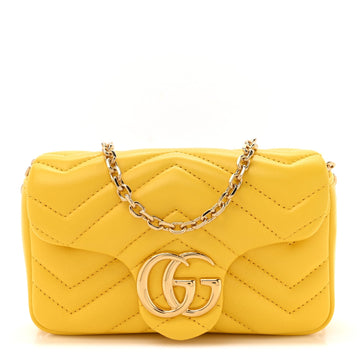 Gucci Lambskin Matelasse Mini Gg Marmont