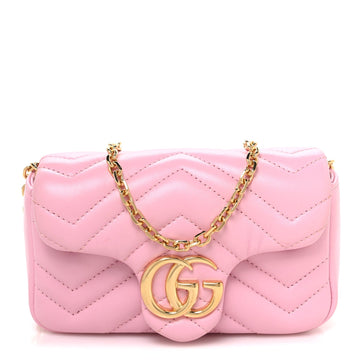 Gucci Lambskin Matelasse Mini Gg Marmont