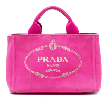 Prada Small Canvas Canapa Logo Satchel