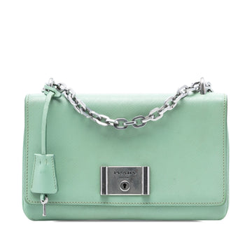 Prada Saffiano Lux Chain Lock Flap Pre-