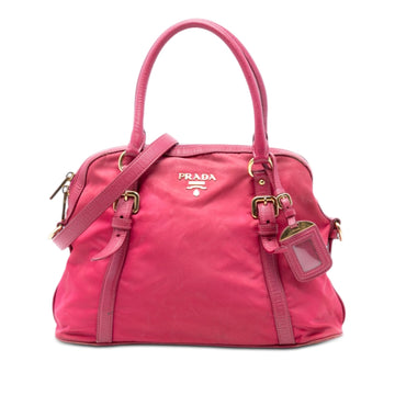 Prada Saffiano Trimmed Tessuto Dome
