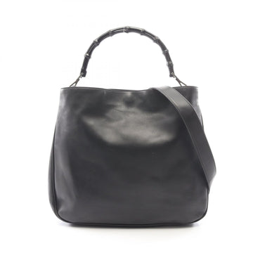 Gucci Bamboo Shoulder Handbag Leather