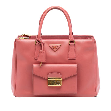 Prada Saffiano Lux Galleria Double Zip