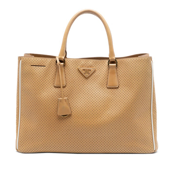 Prada Large Perforated Saffiano Lux