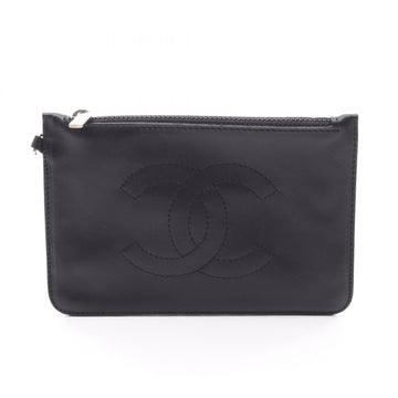 Chanel Coco Mark Pouch Case Lambskin