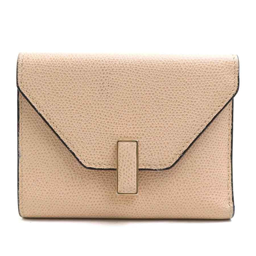Valextra Trifold Wallet Beige