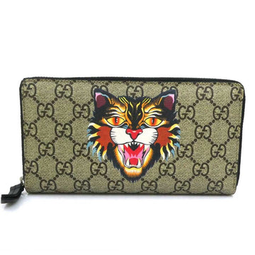 Gucci Gg Supreme Zip Around Long