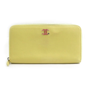 Chanel Cc Logo Zip Around Long