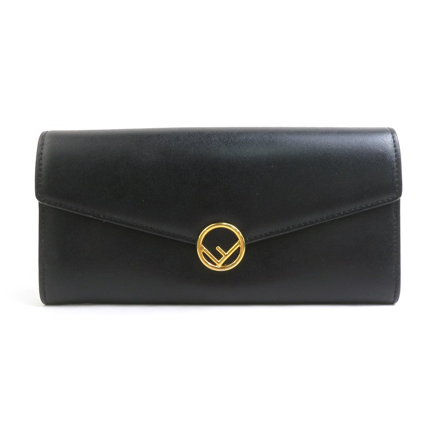 Fendi F Is Long Wallet Black