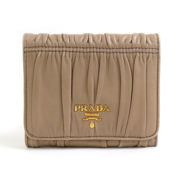 Prada Trifold Wallet Beige