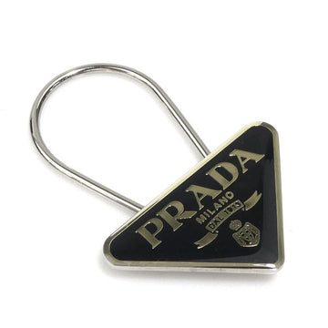Prada Key Ring Black/Silver Metal -