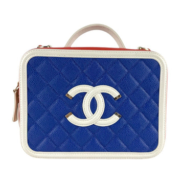 Chanel Cc Filigree Handbag Shoulder