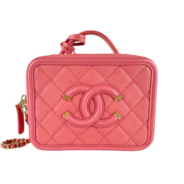 Chanel Cc Filigree Handbag Shoulder