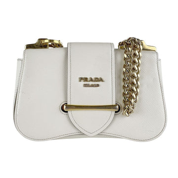 Prada Shoulder Bag White/Gold