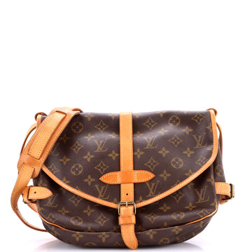 Louis Vuitton Saumur Handbag Canvas 30