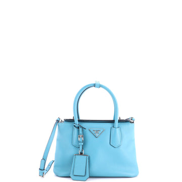 Prada Turnlock Cuir Twin Tote Saffiano