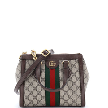 Gucci Ophidia Top Handle Tote Gg Coated
