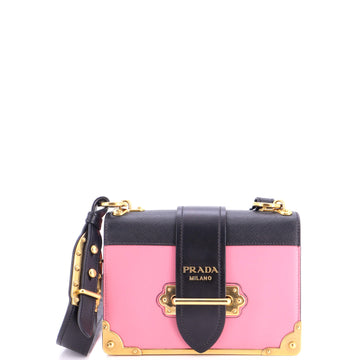 Prada Cahier Crossbody Bag Leather And