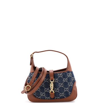 Gucci Jackie Hobo Gg Denim Mini