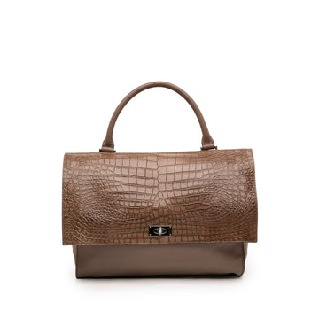 Givenchy Medium Croc Embossed Calfskin
