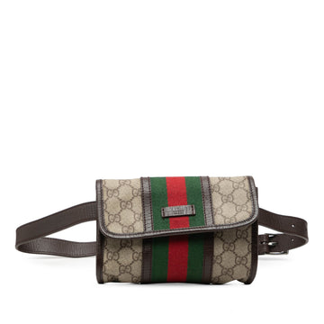Gucci Gg Supreme Web Belt Bag Pre-Loved