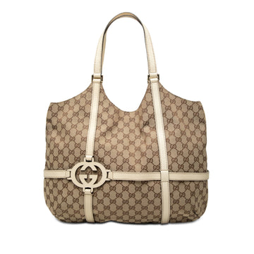 Gucci Large Gg Canvas Royal Tote Pre-