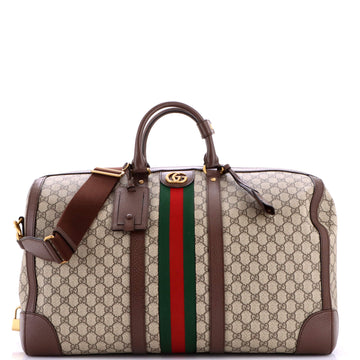 Gucci Savoy Web Convertible Duffle Bag