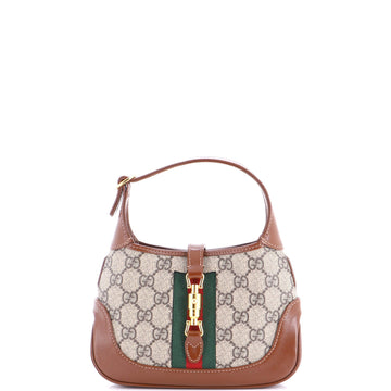 Gucci Jackie Hobo Gg Coated Canvas Mini