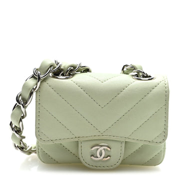 Chanel Sheepskin Chevron Quilted Mini