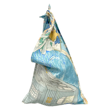 Hermes Light Blue Multi Silk None