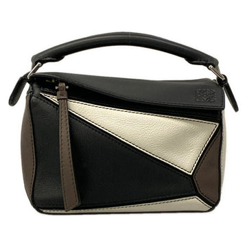 Loewe Puzzle Bag Mini Black White Dark