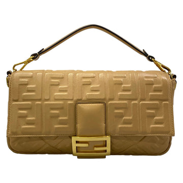 Fendi Baguette Large Beige Nappa Leather