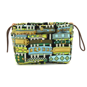 Hermes Black Green Multi Silk Veau