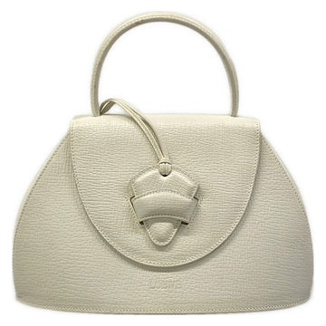 Loewe Barcelona White Leather Handbag