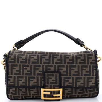 Fendi Baguette Nm Bag Zucca Canvas Large