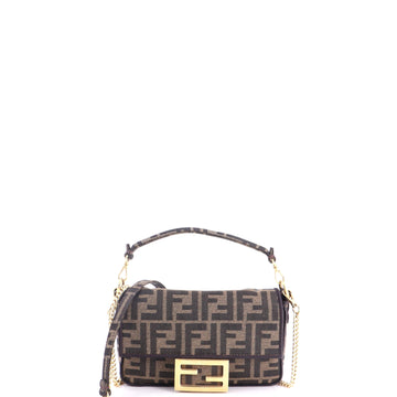 Fendi Baguette Nm Bag Zucca Canvas Mini