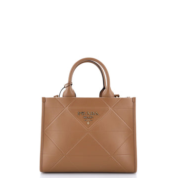 Prada Symbole Shopper Tote Embossed